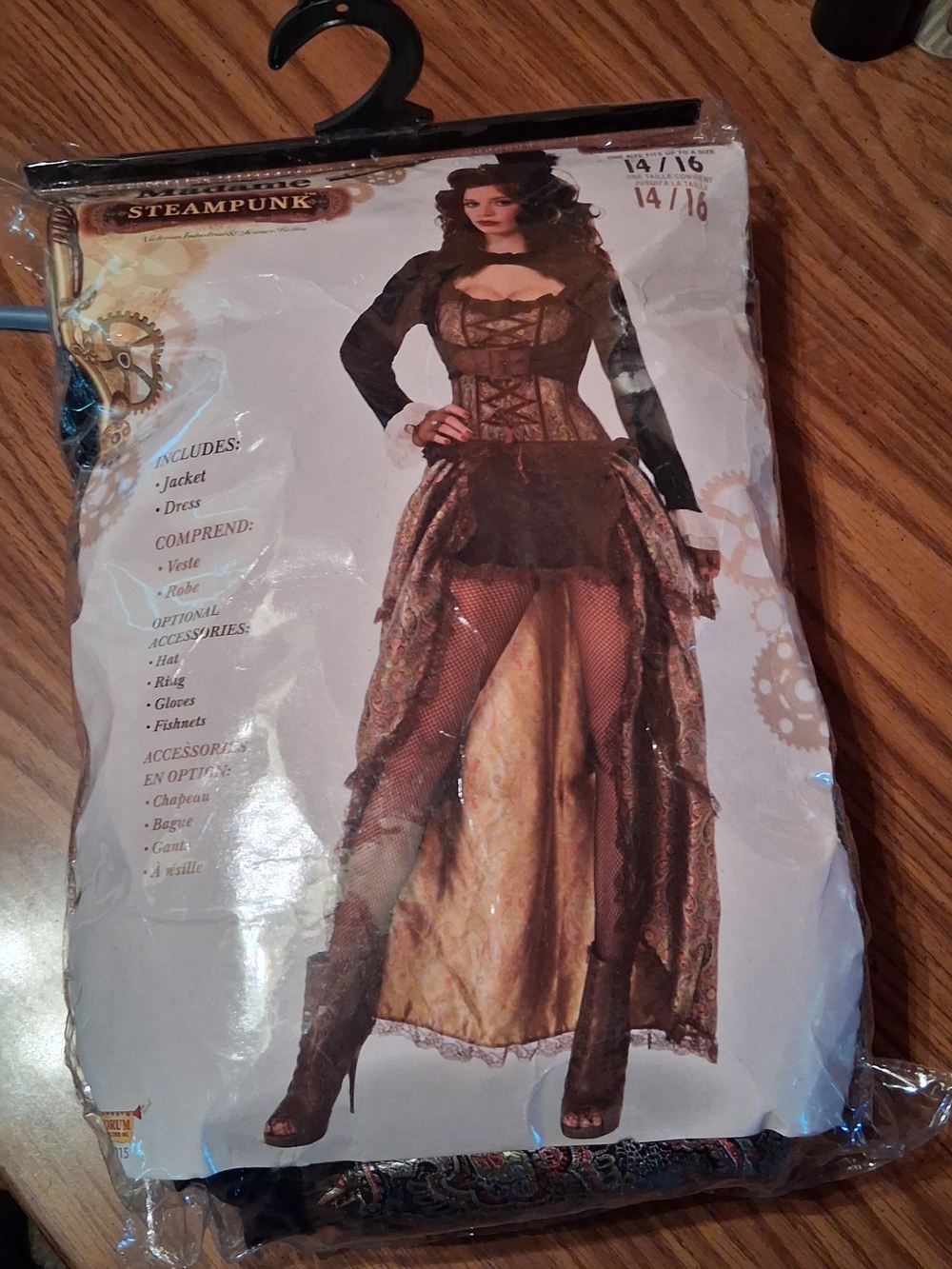 Steampunk Women's Brown Layered Jacket & Dress Costume